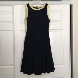 LAUREN Ralph Lauren Navy Dress with yellow trim